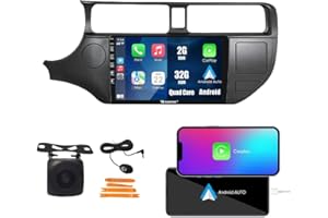 Kunfine Car CarPlay Android Auto Navigation Stereo GPS Radio Reverse Camera Display 9" IPS Touchscreen Headunit Tablet Pad Me