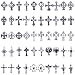 25 pcs Celtic Crosses Charms Assorted Pendants Jewelry Findings for Bracelets, Dangle Earrings, Necklace Jewelry Making