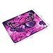 ICOLOR Purple Butterfly Computer Mouse Pad, 9 X 7.5 Inches Optical Laser PC Mouse Mat, Neoprene Non-Slip Base Water Resistant Gaming Mice Pad Mat Set of 2 (ICMP-05)