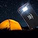 Renogy 10000mAh Solar Phone Charger, Outdoor Waterproof Solar Power Bank, Dual USB Solar Panel Portable Battery Charger Backup with Led Light for iPhone, iPad, Android, GoPro Camera.