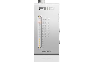 FiiO RR11 Portable HiFi FM Stereo Radio Receiver with Analog PVR Tuning, BASS+3D Sound Effects, 64MHz-108MHz (Silver, Hi-Res Audio Certified)