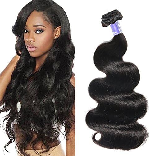Semmely 8A Brazilian Hair Body Wave 1 Bundle 22 inch 100% Unprocessed Human Hair Wavy Natural Color 100g