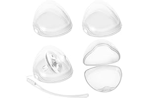 Nisxabebe Pacifier Case,4 Pack BPA Free Pacifier Holder Case with Lanyard for Diaper Bag,Pacifier Container Box for Baby Binky Nipple Travel,Essential Pacifier Accessories,Easy to Clean,Transparent