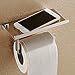 Lingstar CECOMINOD054747 None Toilet Paper Wall Mounted with Phone Holder,SUS 304 Stainless Steel, Style 2