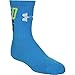 Under Armour Boy's UA Next Statement 2.0 Crew (Big Kid) Brilliant Blue Socks Youth LG (7-9 Big Kid Shoe)