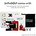 SelfieGolf Record Golf Swing - Cell Phone Clip Holder and Training Aid by TM - Golf Accessories | The Winner of The PGA Best of 2017 | Compatible with Any Smart Phone (Red/White)