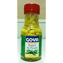 Amazon.com : Goya Green Hot Pickled Peppers - Aji Picante 6 oz ...