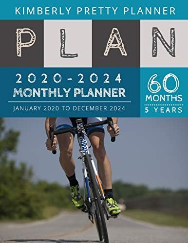 5 year monthly planner 2020-2024: calendar planner 2020-2024 : password keeper and Journal, 60 Months Calendar (5 Year Monthly Plan Year 2020, 2021, 2022, 2023, 2024 ) | bicycling science design