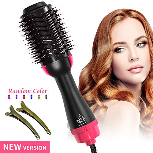 One Step Hair Dryer & Volumizer,Sunba Youth 3 IN 1 Hot Air Hair Dryer Styler, Multi-functional Hot Comb High-Power Negative Ion Generator Hair Curler Brush for All Hair Type with 2 Duckbill clips - Thumbnail 7