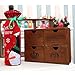 SHAN RUI 4pcs Wine Bottle Cover Decoration Cover Bags Christmas Table Decoration for Christmas Party Dinner Decoration Gift
