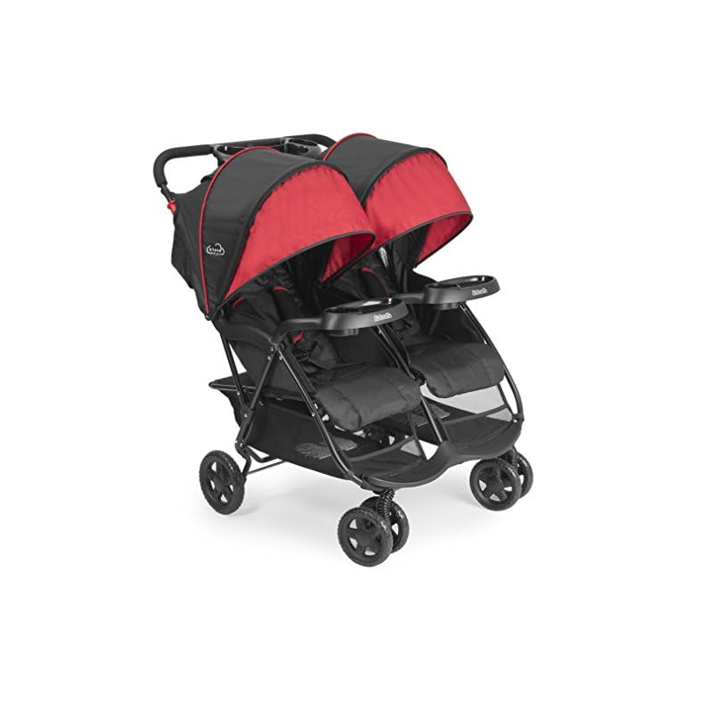 Kolcraft Cloud Plus Lightweight Compact Double Stroller for Baby or Toddler, Easy Fold, Reclining Seats, Child and… Kolcraft Cloud Plus Lightweight Compact Double Stroller for Baby or Toddler, Easy Fold, Reclining Seats, Child and…