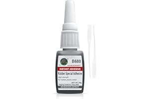 WEGLAU 20g Rubber Glue, Rubber Adhesive, for bonding Rubber and Rubber, Rubber and Other Material. Instant Super Glue for Rubber, Tire, Boots, Belt, Foam Rubber, DIY Crafts, Rubber Edge, Rubber Tube