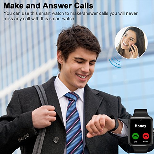 Smart Watch, Bluetooth Smartwatch Touch Screen Wrist Watch with Camera