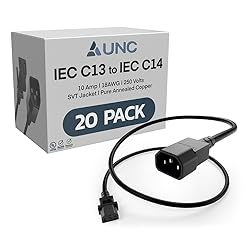 20 Pack - UNC 6ft PDU Power Cable IEC C13 to IEC