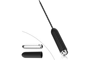 Vibrating Urethral Sounding Rod, Silicone Penis Plug Vibrator with 10 Vibration Bladder Stimulation Masturbation Plug Cathete
