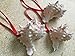 Glittered Pink Murex Seashell Ornaments with Turquoise Ribbon, 3