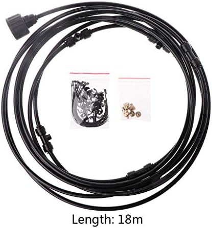 UUMO Drip Irrigation Kits Atomizing Hose Nozzles 1 Set Outdoor Misting Cooling System Kit Water Spray Mist for Greenhouse Garden Patio Waterring Irrigation