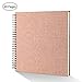 GOTIDEAL Self Adhesive Scrap Book,12 x 12 inches 60 Pages Photo Albums, Great for Craft Paper, Valentines Day Gifts, Wedding Guest Book, DIY Anniversary Travel Memory Book(Coffe)