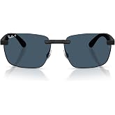 Ray-Ban Unisex Rb4470ch Chromance Liteforce Rectangular Sunglasses