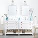 Amazon Brand – Pinzon 6 Piece Pima Cotton Bath Towel Set - White