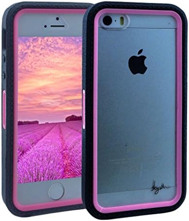 iPhone 5s Case, KYAL (TM) SHOCK ABSORPTION / IMPACT RESISTANT Full Body Hybrid Armor Case_built-in Screen Protector_Transparent Layer_Bonus Stylus Pen_Apple iPhone 5s/ 5_Pink