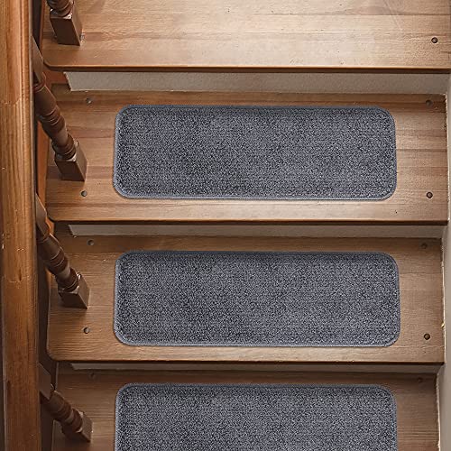 Ottomanson Solid Softy Stair Treads, 5 Pack, Grey Pricepulse
