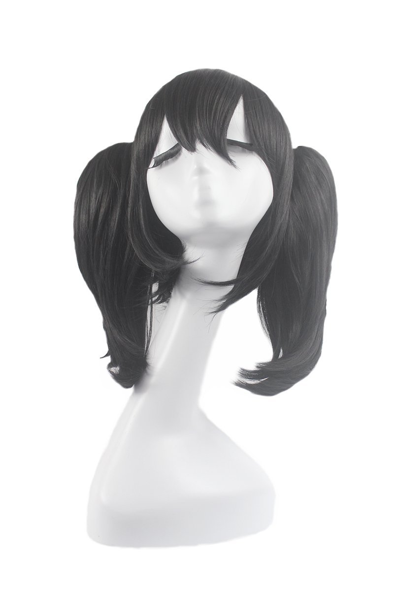 Xiaoyu can be Equipped with Double Ponytail Hair Accessories Cosplay Wigs, Black