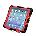 Ipad mini case,ACEGUARDER®ipad mini 2 case,ipad mini 3 case *Slim Military-Duty* Case for Rainproof Shock proof Anti-Dirt Drop Resistance Case with Back Clip for Apple Ipad mini 2/3 (Black-Red)