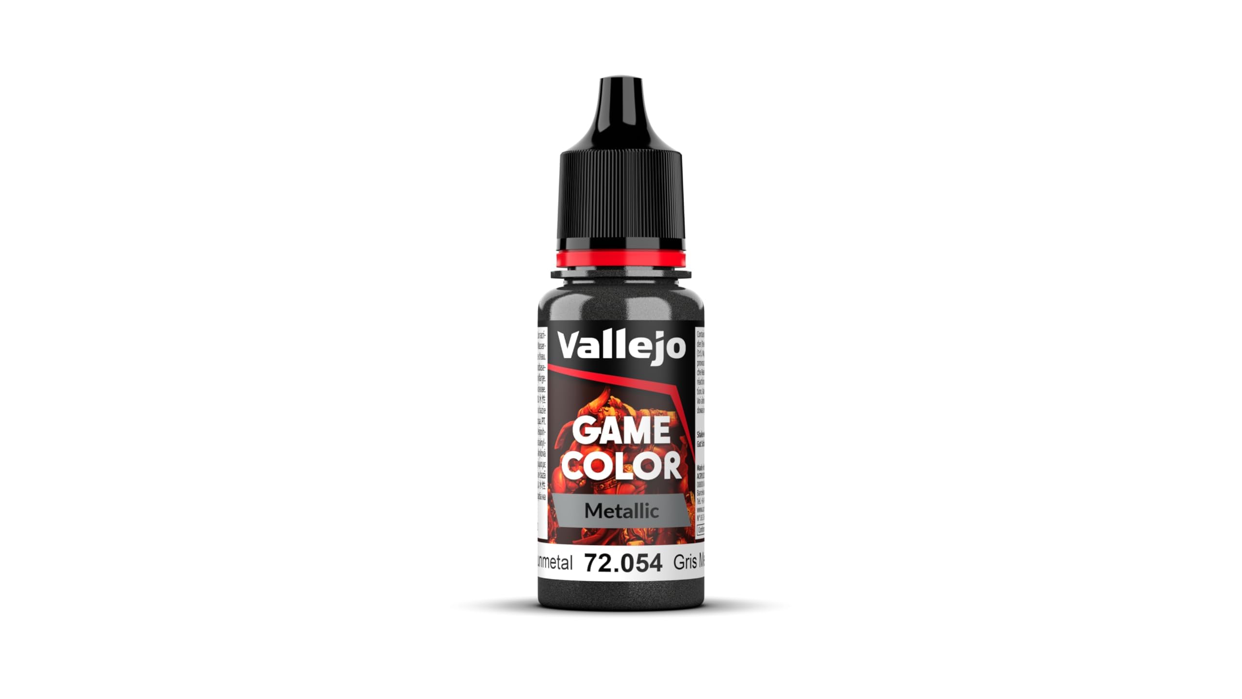 Vallejo Game Color 17 ml Acrylic Paint - Gunmetal Metal
