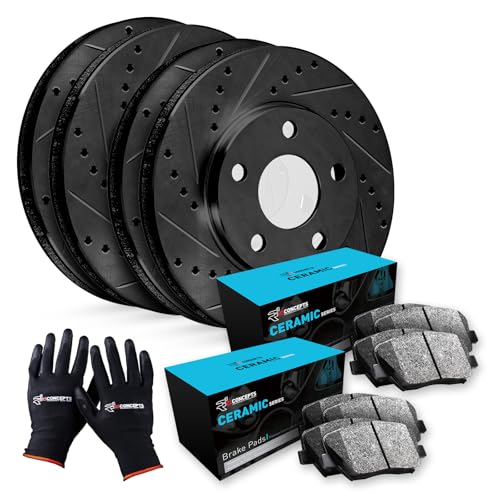 R1 Concepts Front and Rear Brake Kit Fits 2009-2010 Pontiac Vibe