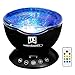 [Generation 3] Weirdbeast Remote Control Ocean Wave Project Sleep Night Lights with Built-in Ambient Audio Bedroom Living Room Decoration Lamp for Kids/Adult - Black