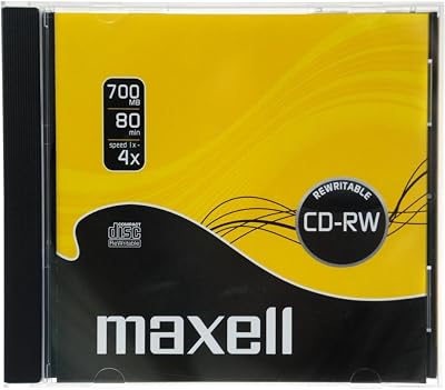 Maxell CD-RW Rewritable Disc 80 Min 700MB 1x-4x Speed XL