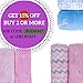 Baby Muslin Swaddle Blankets for Girls 100% Cotton Burp Swaddler Receiving Blankets (2 Pack)