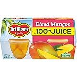 Del Monte, Diced Mangos in Juice, 4 Oz, Pack of 4