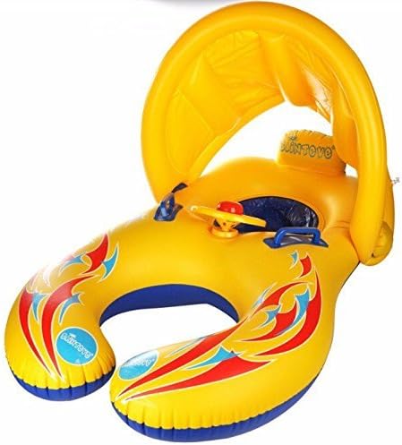 Baby Pool Float with Canopy 3 months - 3 Years Swim with Mother