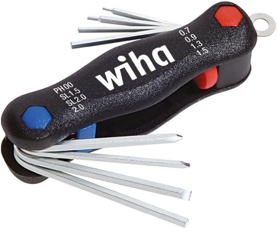 Wiha SB 351PM8X Mini PocketStar, Black, 8-TLG. Sechskant, in Blister (SB351PM8X)