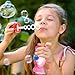 Prextex 4-Pack Bubble Solution with Wand, Bubble Gun Refill, Kids Outdoor Toys for Pool, Birthday, Wedding, Bubble Party Favors
