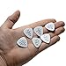 Set of 6 White Guitar Picks with Playful Messages - 1.20mm Thick for Electric, Acoustic, and Bass Guitars