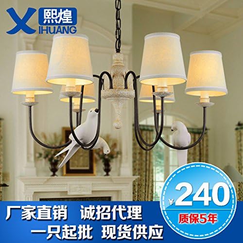 LIYAN Minimalist Wall Light Sconce E26/27 Base Mediterranean Chandeliers French Mediterranean Restaurant in The Living Room Bedroom Garden Bird Chandelier Iron Works, Dual Head Lights Wall Lights