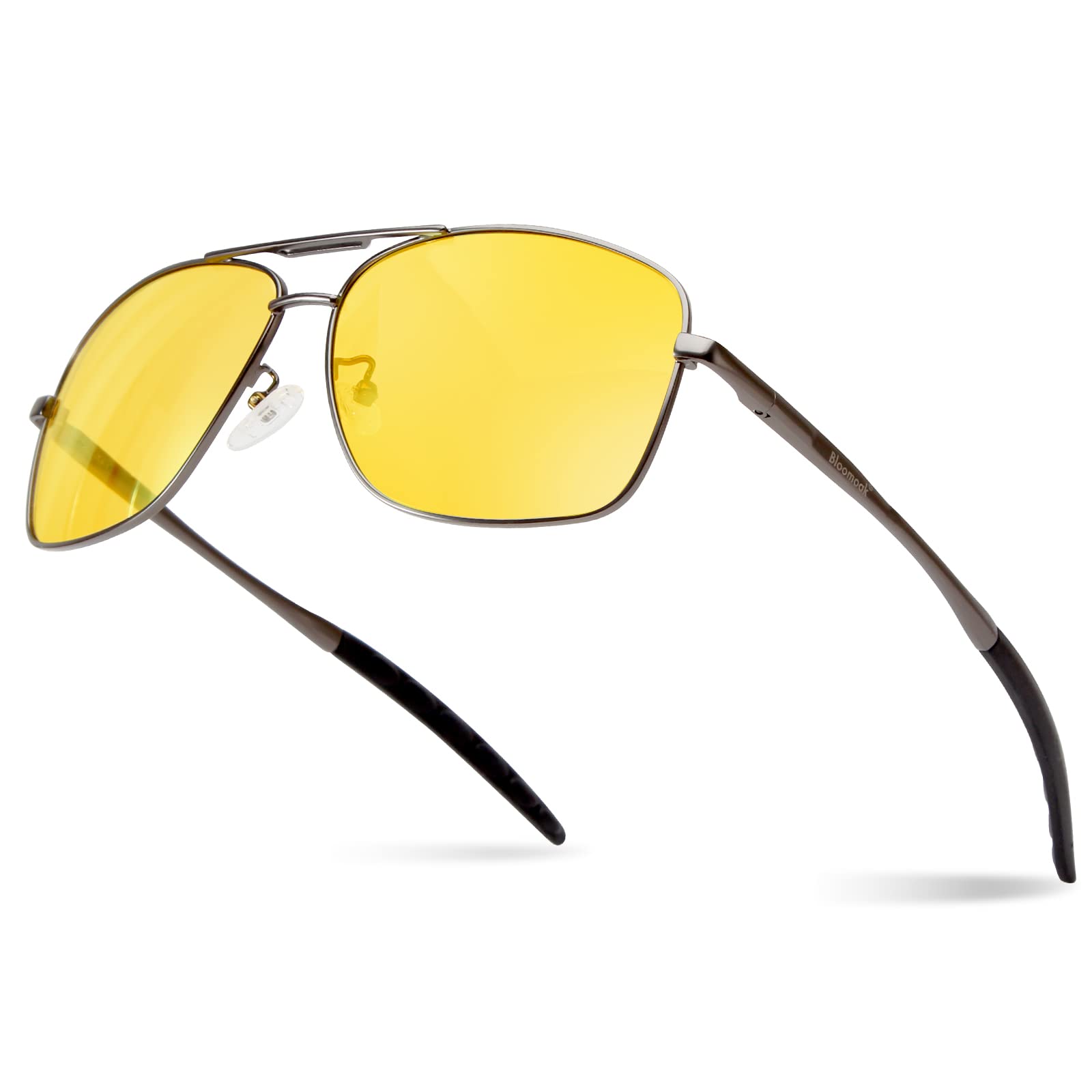 Bloomoak Night Driving Glasses / 2024 Updated Anti Reflective Coating | Anti Glare to Reduce Eye Strain| UV 400 Protection | Foggy | Rainy