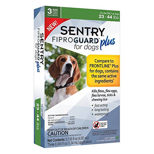 Sentry FiproGuard Plus for Dogs 3 Applicators 23-44 lb