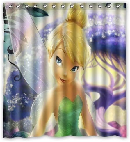 Mruup Scottshop Custom Tinker Bell Shower Curtain Waterproof Polyester Fabric Bathroom Shower Curtains Inch