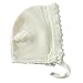 Toubaby Toddler Girl Autumn Winter Pink Lace Bonnet Baby Hats 0-18M (0-6M, White)