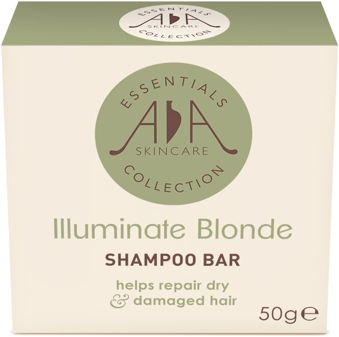 Amphora Aromatics AA Skincare Illuminate Blonde Hair Shampoo Bar 50g. For dry & damaged blonde hair. No SLS or Parabens