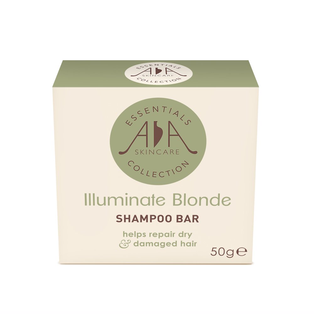 Amphora Aromatics AA Skincare Illuminate Blonde Hair Shampoo Bar 50g. For dry & damaged blonde hair. No SLS or Parabens