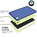 Fire 7 Case, H&T(TM) Ultra Slim Thin Hybrid Double Layer Anti-Scratch Shockproof Protective Cover Case For Fire 7 Inch [Kids Friendly] Tablet (5th Generation - 2015 release Only) (Blue)