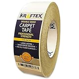 Double Sided Carpet Tape 90ft/30Yrd Roll Double Sided Tape Heavy Duty for Rugs, Mats, Pads & Runners. Rug Tape for Hardwood Floors, Tile, Laminate. 2 Sided Unique Adhesive Heavy Duty Double Stick Tape
