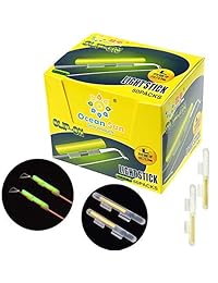 Señuelos Pesca Glow Sticks, 100 piezas (50bags) # M # L # XL palo de luz seco tipo Snap Clip en Caña de pesca topfloat Glow Stick pesca de la noche verde luz fluorescente pesca Glow Sticks
