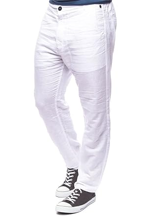 Freeman T. Porter Leinenhose Weiß LEVIN