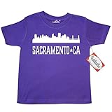 Inktastic Little Boys' Sacramento California Skyline CA Cities Toddler T-Shirt 3T Purple